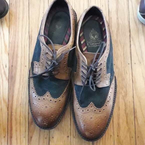 Brown and blue shoe laceup - Picture 1 of 2